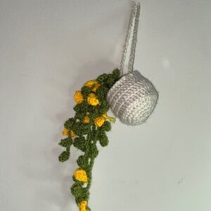 Crochet Flowerpot with Flowers